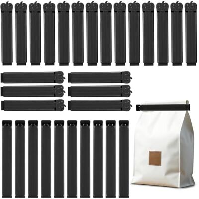 AiQInu 30 stuks wasknijpers, hersluitbare keukenzakjes, 7/11 cm, herbruikbare sluitclips voor snacks, koffie, snoep, chips enzovoort AiQInu 30 stuks wasknijpers, hersluitbare keukenzakjes, 7/11 cm, herbruikbare sluitclips voor snacks, koffie, snoep, chips enzovoort