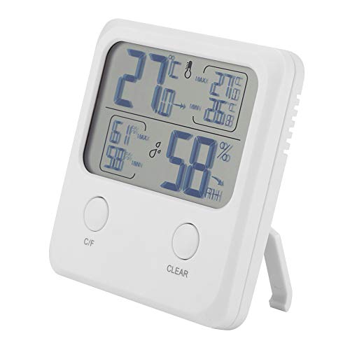 Homeriy Huisthermometer Hygrometer Kamerthermometer en Vochtigheidsmeter Met Lcd-Scherm Thuiskantoor