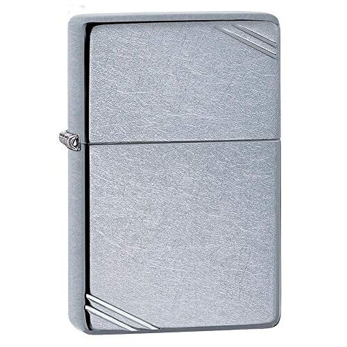 Zippo 267 aansteker 60001317 Vintage Street, chroom benzineaansteker, messing