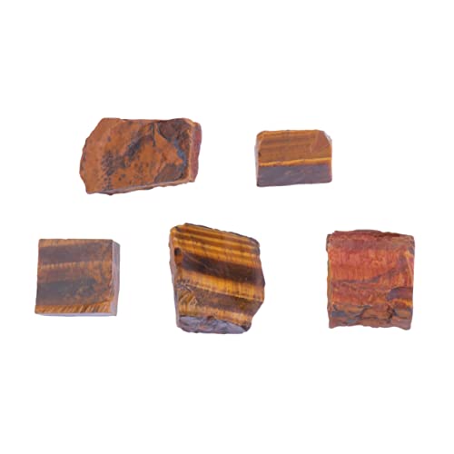 Lurrose 5 Stuks Natuurlijke Cabbing-rotsen Bisuteria Materialen Afrikaans Oog S Oog Materialen S Oog Kristal Mineralen Edelsteen Natuurlijke Stenen Juwelen Maken Onregelmatig Zuid-afrika