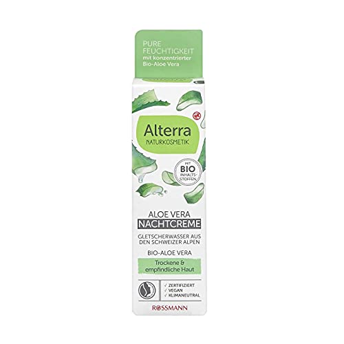 Alterra Hydro Nachtcrème Biologische Druif & Biologische Witte Thee, 50 ml