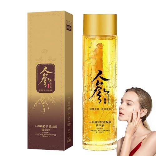 HEXEH Ginseng Extract Liquid,Ginseng Extract Anti-Wrinkle Original Serum Oil,Ginseng Gold Peptide Anti-Aging Essence,Peptide Anti-Wrinkle Ginseng Serum (1pc)