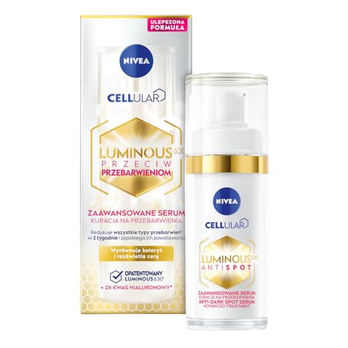 NIVEA Cellular Luminous 630 Anti-pigmentvlekken, intensief serum (30 ml), verhelderend serum voor een gelijkmatige en stralende teint, gezichtsverzorging tegen pigmentvlekken