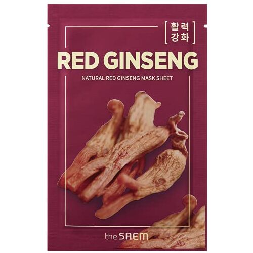 The Saem Natural Red Ginseng Mask Sheet Mascarilla Ginseng Rojo 21 ml