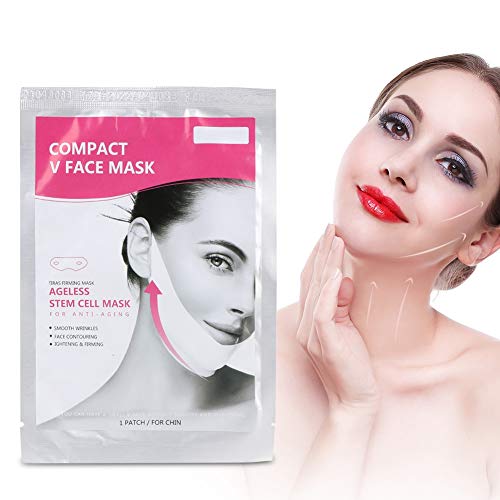 Salmue 10 STKS gezichtsmasker V-vorm hals en kin opheffing, verstevigend hydraterend masker kin opheffing anti veroudering