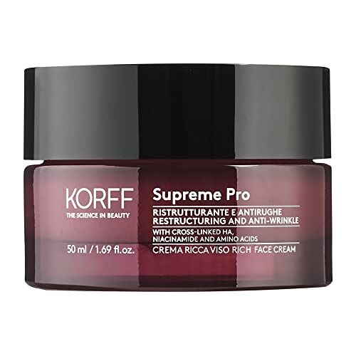 Korff Supreme Pro Rijke gezichtscrème met hyaluronzuur voor droge of zeer droge huid, 50 ml