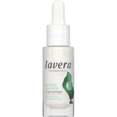 lavera Barrier Balance Oogverzorging zonder alcohol zonder parfum hydraterend versterkt de huidbarrière prebiotica veganistisch natuurlijke cosmetica 15 ml lavera Barrier Balance Oogverzorging zonder alcohol zonder parfum hydraterend versterkt de huidbarrière prebiotica veganistisch natuurlijke cosmetica 15 ml