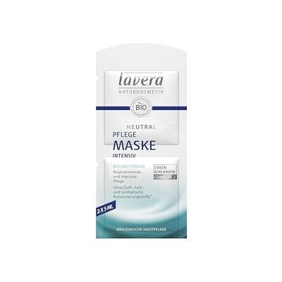 lavera Neutral masker gezichtsverzorging, 10 ml Natuurlijke cosmetica, intensieve verzorging voor de huid, gezichtsmasker, voor gevoelige huid, geschikt voor neurodermitis lavera Neutral masker gezichtsverzorging, 10 ml Natuurlijke cosmetica, intensieve verzorging voor de huid, gezichtsmasker, voor gevoelige huid, geschikt voor neurodermitis