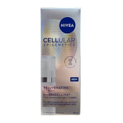NIVEA Cellular Epigenetics Verjongend Serum met Epicelline, Revolutionaire Gezichtsverzorging met 3 Soorten Hyaluronzuur, 30 ml NIVEA Cellular Epigenetics Verjongend Serum met Epicelline, Revolutionaire Gezichtsverzorging met 3 Soorten Hyaluronzuur, 30 ml
