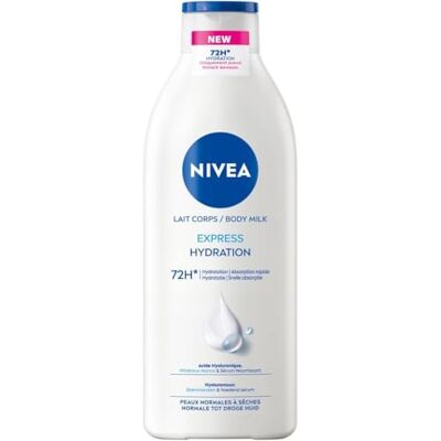 NIVEA Express Bodylotion Voor Normale tot Droge Huid Hyaluronzuur, Zeemineralen en Voeden Serum 72H Hydraterende Lotion Huidverzorging 400 ml NIVEA Express Bodylotion Voor Normale tot Droge Huid Hyaluronzuur, Zeemineralen en Voeden Serum 72H Hydraterende Lotion Huidverzorging 400 ml