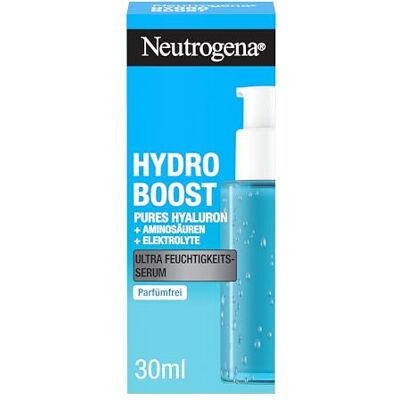 Neutrogena Hydro Boost Ultrahydraterend Serum met Hyaluronzuur, dermatologisch getest en geschikt voor alle huidtypes, 30ml Neutrogena Hydro Boost Ultrahydraterend Serum met Hyaluronzuur, dermatologisch getest en geschikt voor alle huidtypes, 30ml