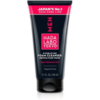 Hada Labo Tokyo Men Face Wash Cream reinigingsschuim voor gezicht met hyaluronzuur gezichtsreiniging voor mannen 2 soorten hyaluronzuur voor een betere gezichtsverzorging Hada Labo Tokyo Men Face Wash Cream reinigingsschuim voor gezicht met hyaluronzuur gezichtsreiniging voor mannen 2 soorten hyaluronzuur voor een betere gezichtsverzorging