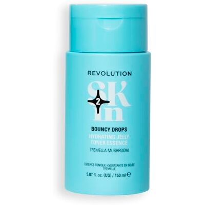 Revolution Skincare London Revolution SKin, Bouncy Drops Hydrating Toner Essence, Hydraterende Gezichtsessentie met Vitamine B5, Geeft Volheid en Verzacht de Huid, Veganistisch en Dierproefvrij, 150ml Revolution Skincare London Revolution SKin, Bouncy Drops Hydrating Toner Essence, Hydraterende Gezichtsessentie met Vitamine B5, Geeft Volheid en Verzacht de Huid, Veganistisch en Dierproefvrij, 150ml