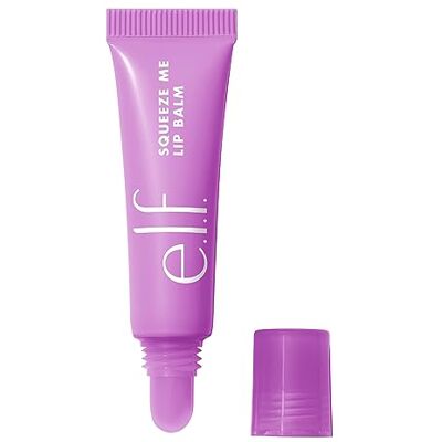 e.l.f. Squeeze Me Lip Balm, een hydraterende lippenbalsem voor een sheer kleur, met hyaluronic acid, veganistisch en dierproefvrij, Grape e.l.f. Squeeze Me Lip Balm, een hydraterende lippenbalsem voor een sheer kleur, met hyaluronic acid, veganistisch en dierproefvrij, Grape