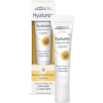 Medipharma Cosmetics Hyaluron Sonnenpflege Lippen LSF 50+, 7 ml Crème Medipharma Cosmetics Hyaluron Sonnenpflege Lippen LSF 50+, 7 ml Crème