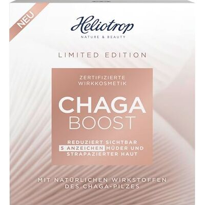 HELIOTROP Naturkosmetik Heliotroop CHAGA BOOST Set, anti-aging verzorgingsset met serum & masker, met chaga-schimmel en antioxidanten, vermindert kringen rond de ogen, kalmeert en maakt de gestreste huid glad, veganistisch HELIOTROP Naturkosmetik Heliotroop CHAGA BOOST Set, anti-aging verzorgingsset met serum & masker, met chaga-schimmel en antioxidanten, vermindert kringen rond de ogen, kalmeert en maakt de gestreste huid glad, veganistisch