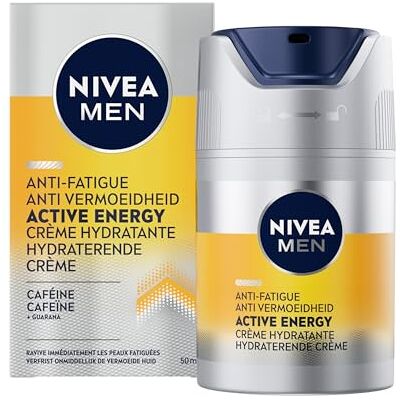 NIVEA MEN Active Energy Gezichtscrème Dagcrème Normale huid Moisturizer Crème Gezicht Gezichtsverzoring Met cafeïne en vitamine+ complex 50 ml NIVEA MEN Active Energy Gezichtscrème Dagcrème Normale huid Moisturizer Crème Gezicht Gezichtsverzoring Met cafeïne en vitamine+ complex 50 ml