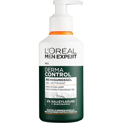 L’Oréal Paris men expert L'Oréal Men Expert Anti-puistjes gezichtsreiniging voor mannen, wasgel voor onzuivere en acne neigende huid, heren reiniger voor het gezicht met 2% salicylzuur en niacinamide, derma control, 1 x 260 L’Oréal Paris men expert L'Oréal Men Expert Anti-puistjes gezichtsreiniging voor mannen, wasgel voor onzuivere en acne neigende huid, heren reiniger voor het gezicht met 2% salicylzuur en niacinamide, derma control, 1 x 260