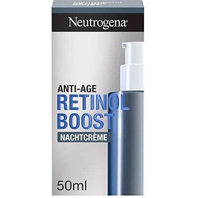 Neutrogena Retinol Boost Night Cream (50ml), snel intrekkende anti-veroudering gezichtsverzorgingscrème met Retinol, mirtebladextract & hyaluronzuur, gezichtscrème voor een gezond uitziende huid Neutrogena Retinol Boost Night Cream (50ml), snel intrekkende anti-veroudering gezichtsverzorgingscrème met Retinol, mirtebladextract & hyaluronzuur, gezichtscrème voor een gezond uitziende huid