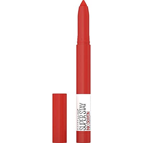 Maybelline New York, Superstay Ink Crayon Lippenstift, mat, duurzaam, eenvoudig in gebruik, niet uitdrogend, klei 115 know no limitis, 20 g