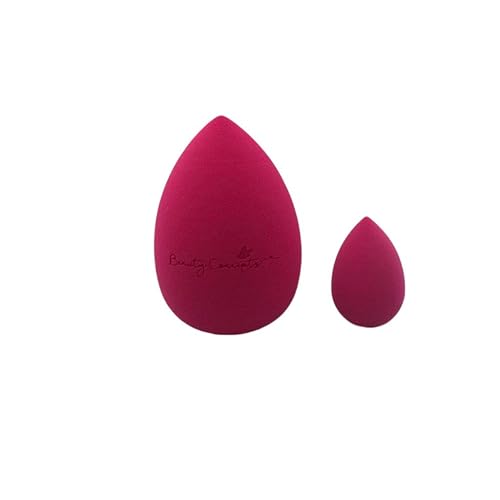 beauty concepts Make-upspons Beauty Blender Foundation Sponzen Latex Gratis Blender Schoonheid Make-up Sponzen voor Vloeibare Foundation Poeder Zonnebrandcrème en Crème 1 Grote Spons 1 Kleine Spons (kersenrood)