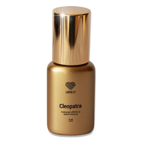 Lovely wimperlijm CLEOPATRA (5ml, kleur: ZWART) zeer snelle lijm, droogtijd: IMMEDIATELIJK 8 weken kleefkracht, voor allergiepatiënten, zeer resistent, voor professionele wimperverlenging