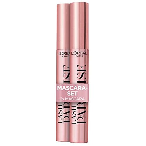 L’Oréal Paris L'Oréal Paris Mascara in dubbele verpakking, zwarte mascara voor lengte en volume, Lash Paradise, zwart, 2 x 6 ml