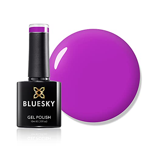 Bluesky UV LED Gel oplosbare nagellak 10 ml neon dark grape, 1-pack (1 x 10 ml)