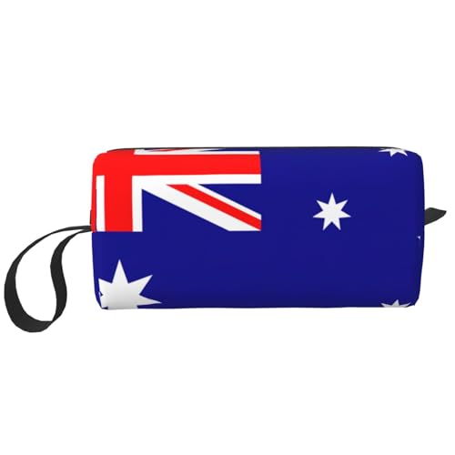 MDATT Australische Vlag Opbergtas,Kleine Make-uptas Voor Portemonnee Reizen Make-up Pouch Mini Cosmetische Zak Voor Man, Australische Vlag, One Size