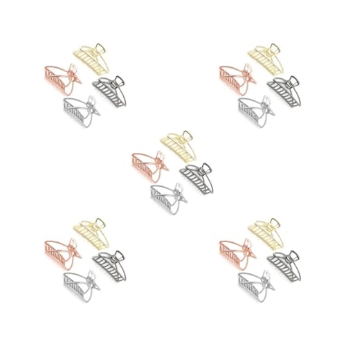 Geardeangloow 5 Set Van 4 Stuks Haar Klauw Hollow Antislip Hoofddeksels Accessoire Kaak Clips Grote Fitting Accessoires Fittingen Ornament Clip Voor Vrouwen Styling