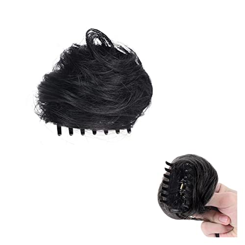 Xumh2024-3 Broodje Haarstukje 1 STKS Haarstukjes Opgestoken Ballet Broodje for Vrouwen Grils Claw Clip in Haar Broodje Rommelig Nep Haar Broodjes Extensions Clip in Donut Chignon Synthetisch Broodje Broodje haar