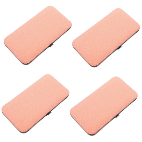 PATKAW 4 Stuks pincet opbergtas cosmetische schaar organisator van make-upkoffers tweezers wimper pincet pincetten gevallen koffer voor wimperpincetten schokbestendig opbergzak roze