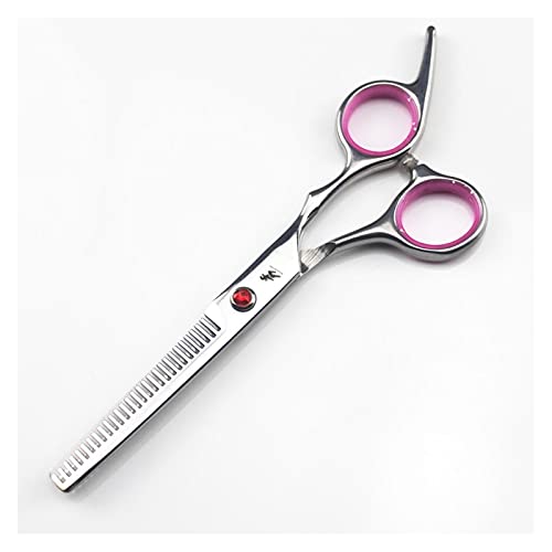 HSYHKDSY Schaar voor haarknippen 6 inch professionele kappersscharenset, stylingschaar, kappersschaar, dunner wordende schaar haarsnijset (kleur: roze set) (roze dunner b)