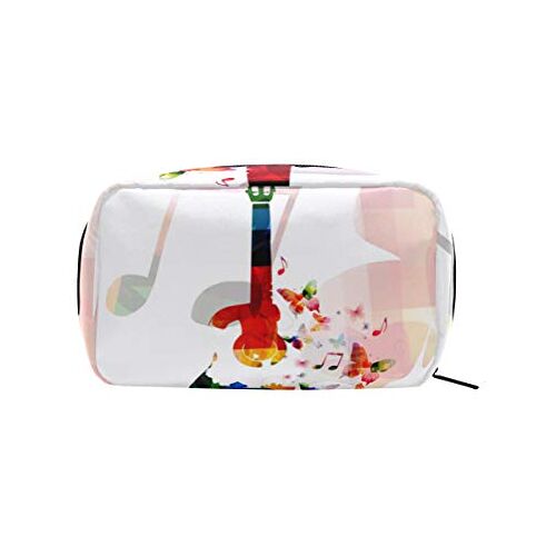 MONTOJ Vlinder Droom Muziek Gitaar make-up Zip Pouch Cosmetische Tassen