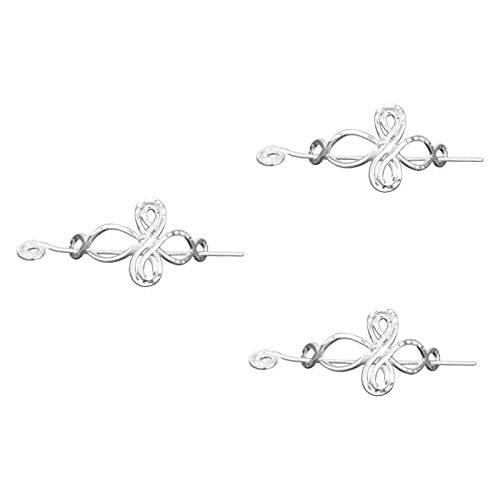 ASARTI Decoratieve Haar Barrette sHair Clips Haarspelden s 2 stks Womens Haarspeldjes voor Haar Zilver Haarspeldjes Haar Paardenstaart Keltische Knoop Haar Stok Viking Haar Slide Clip met Stok Keltische Haar Pin Keltische Vrouwen Bobb