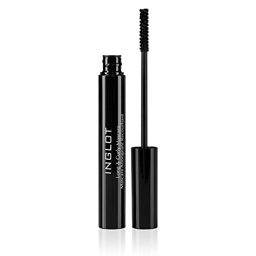 Inglot Mascara, lange en gebogen volume, wimpers, wimperborstel, zwarte mascara, wimperborstels, 12,5 ml