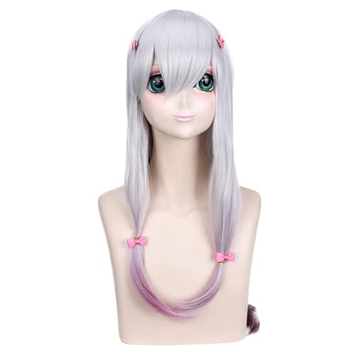 GJBXP Anime Girl Eromanga Sensei Izumi Sagiri Cosplay kostuum vrouwen top + broek + jas + pruik Erotische komische leraar kostuums volledige set S enige pruik