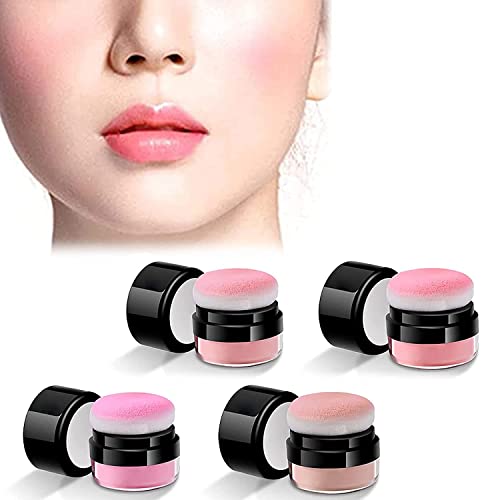 VACSAX Loose Powder Blush Air Cushion Blush，Easy-dab Air Cushion Cheek Blush，lazy cushion blush (mix)