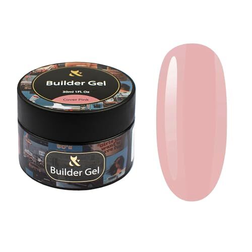 F.O.X BOLDER GEL, opbouwgel voor gelnagels, uv-gel voor nagelverlenging en modellering, nagelmodellering, gel voor nagels (30 ml, roze baby)