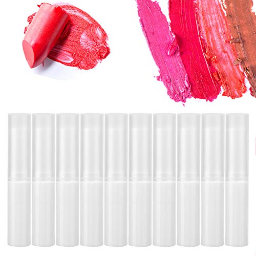 Shanrya Kleurrijke lippenbalsembuis, lege lippenbalsembuis, lippenstift voor lippenbalsem(09#Lipstick tube [wit])