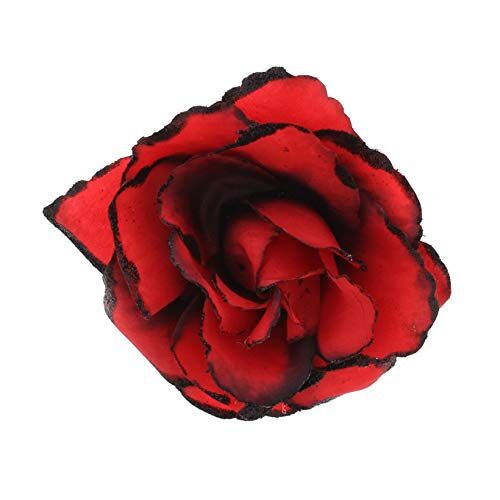 Zac's Alter Ego tweekleurige gotische roos met alternatieve randen rood Een maat