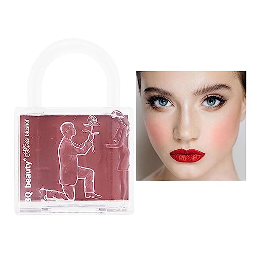 cypreason Contour Blushes-palet Gezichtscontourpalet Lock Shape Powder Contour Palette Voorstel Scène Patroon Anti-smudge Waterdicht Voor prachtige make-up