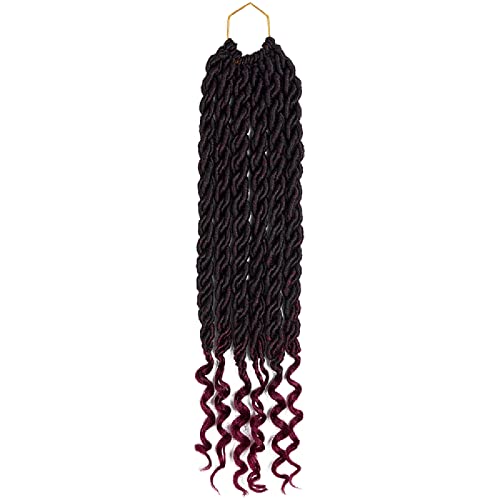 GERIEXH Afrikaanse Vuile Vlecht Vrouw Synthetische Pruik Cool Afrikaanse Pigtail Vlecht Haar,A5,3 stuks/20 inch