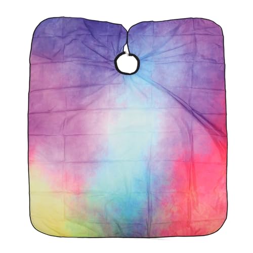 Brrnoo Kappersdoek Kaap Kapper Kapperskaap, Professionele Salonkaap met Nekgesp Waterdicht Vlekbestendig Tie Dye Print Stylist Kappersschort voor Volwassenen