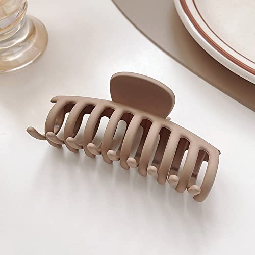 HETAN Mode Koffie Beige kapsel Klauw Acryl kapselpin kapsel Clips voor vrouwen kapsel Accessoires, 15, Universeel