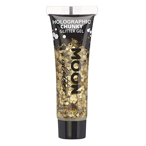 Moon Glitter Holografische Chunky Glitter Gezicht & Body Gel 12 ml Goud Glitter Gezicht Glitter