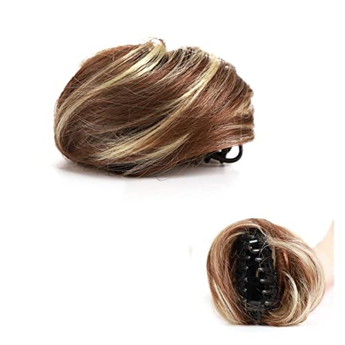 Cenz-888 Haarknotje 1 STKS Haarstukjes Opgestoken Ballet Broodje for Vrouwen Grils Claw Clip in Haar Broodje Rommelig Nep Haar Broodjes Extensions Clip in Donut Chignon Synthetisch Broodje Haarbroodjes voor da