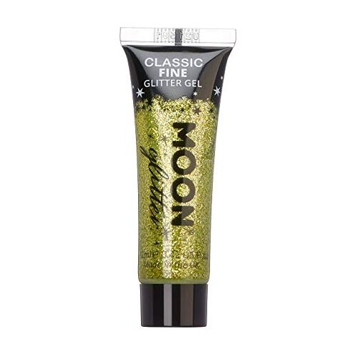 Moon Glitter Gel met klassieke fijne glitter 12 ml goud glitter gezichtsverf