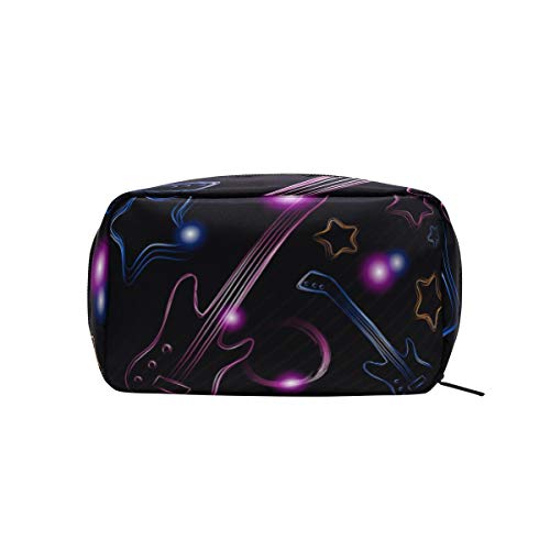 MONTOJ Neon Party Gitaar make-up Zip Pouch Cosmetische Tassen