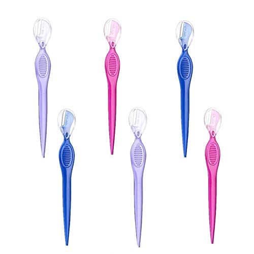 PLUS PO Wenkbrauw Scheermessen Wenkbrauw Scheermes Gezicht Scheermes Wenkbrauw Scheermessen Voor Vrouwen Facial Razor Voor Vrouwen Gezicht Scheerapparaat mix 6pcs